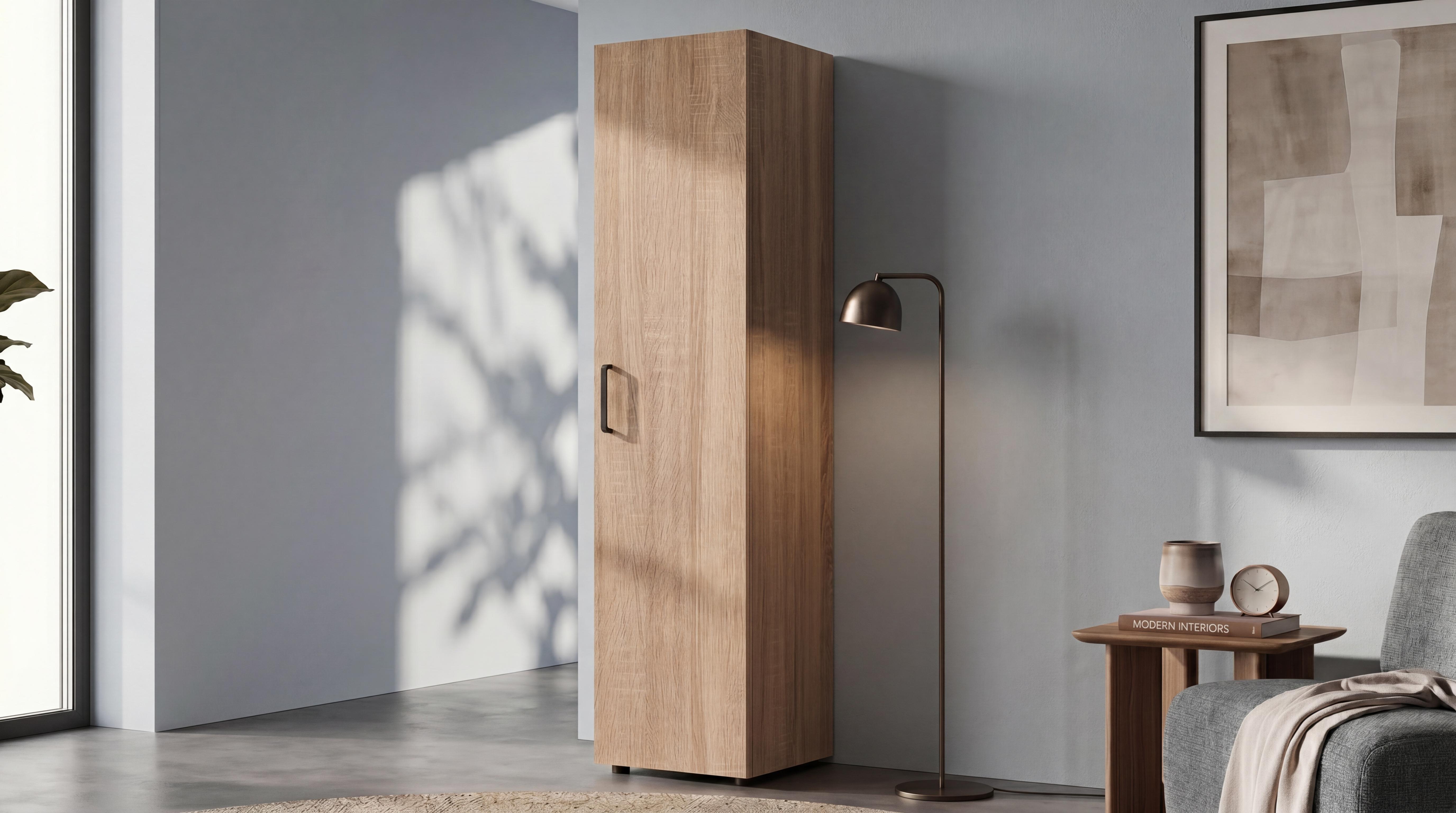 Wardrobe with shelves Massimo Compact 2, Sonoma oak  1